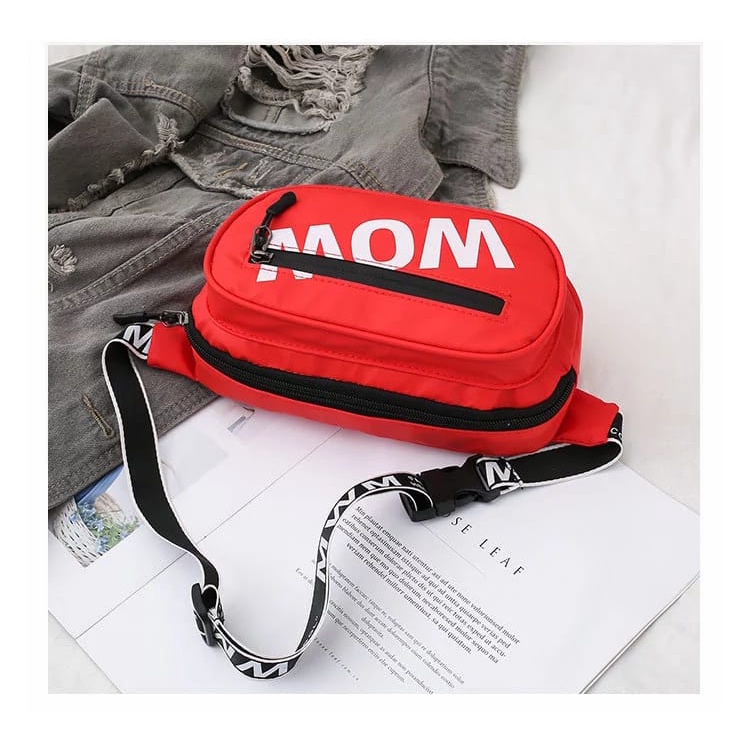 ST - tas selempang WOW tas unisex cewek cowok tas lucu tas kekinian