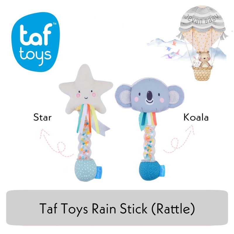 Taftoys Star Rain Stick / Koala Rain Stick ( Mainan Rattle Bayi )