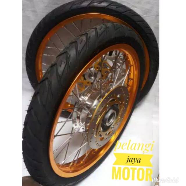 Sepaket Velg Rossi Motor  MX New - MX Lama - MX New  -  Paket Velg Tromol Jari - Cakram - Band -  Pl