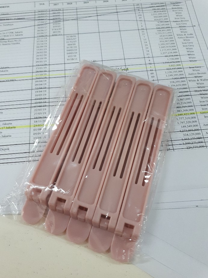 Seal Segel Penjepit Kemasan Plastik Isi 5 Pcs