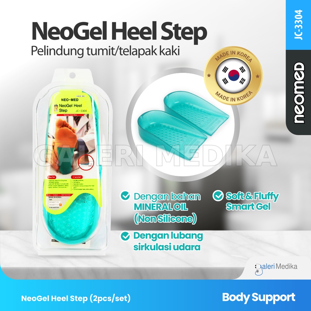 Neomed Neogel Heel Step JC-3304 - Pelindung Tumit / Telapak Kaki