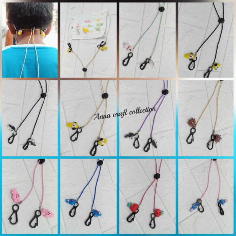 TALI MASKER/STRAP MASK ANAK BTS/12 PCS