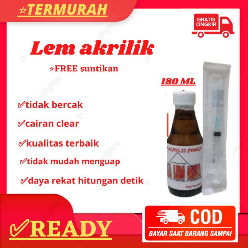 

lem akrilik bening 180ml