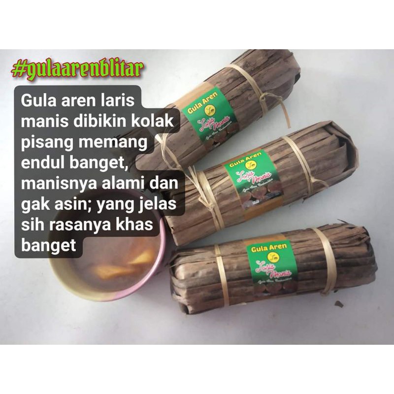 

GULA AREN BONJOR BUNGKUS DAUN KHAS BLITAR 1kg