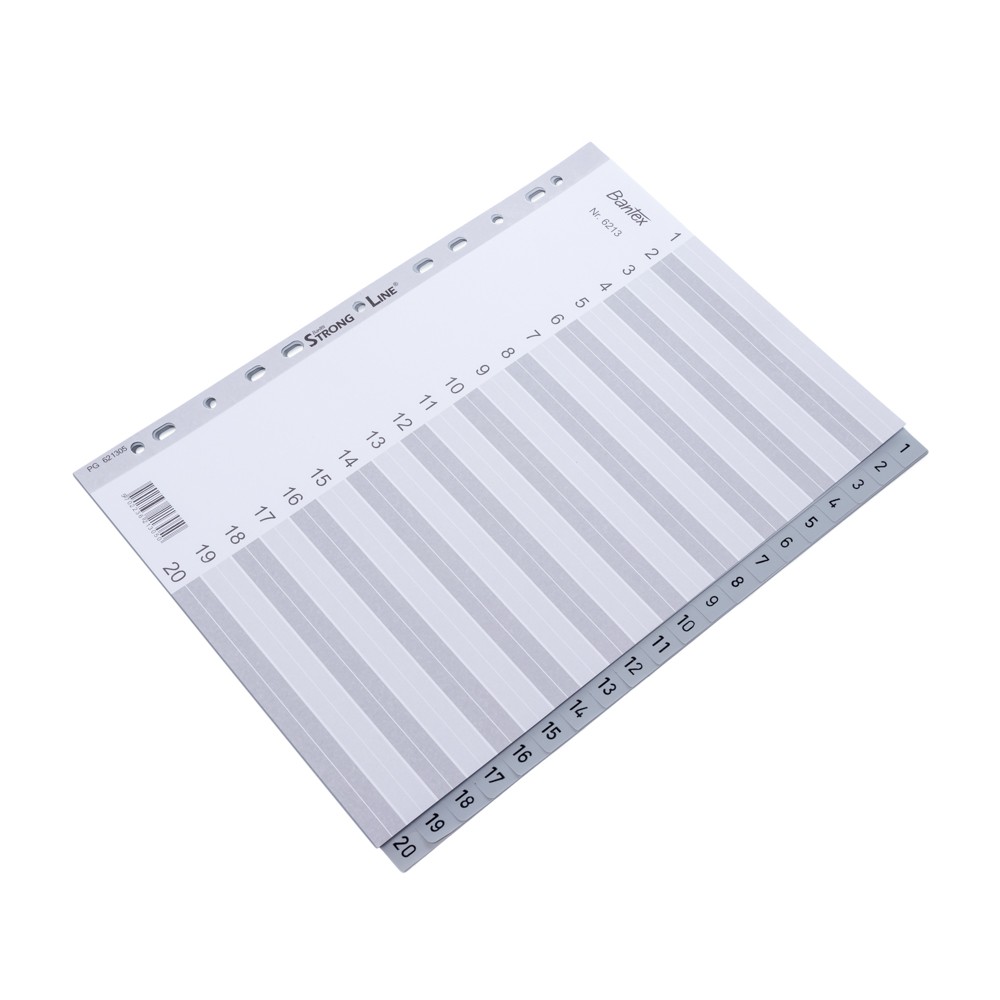 

Bantex Numerical Indexes A4 20 Pages (120 index) 6213 05 PKM Bandung
