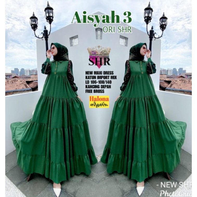 Gamis Aisyah Syari Original SHR