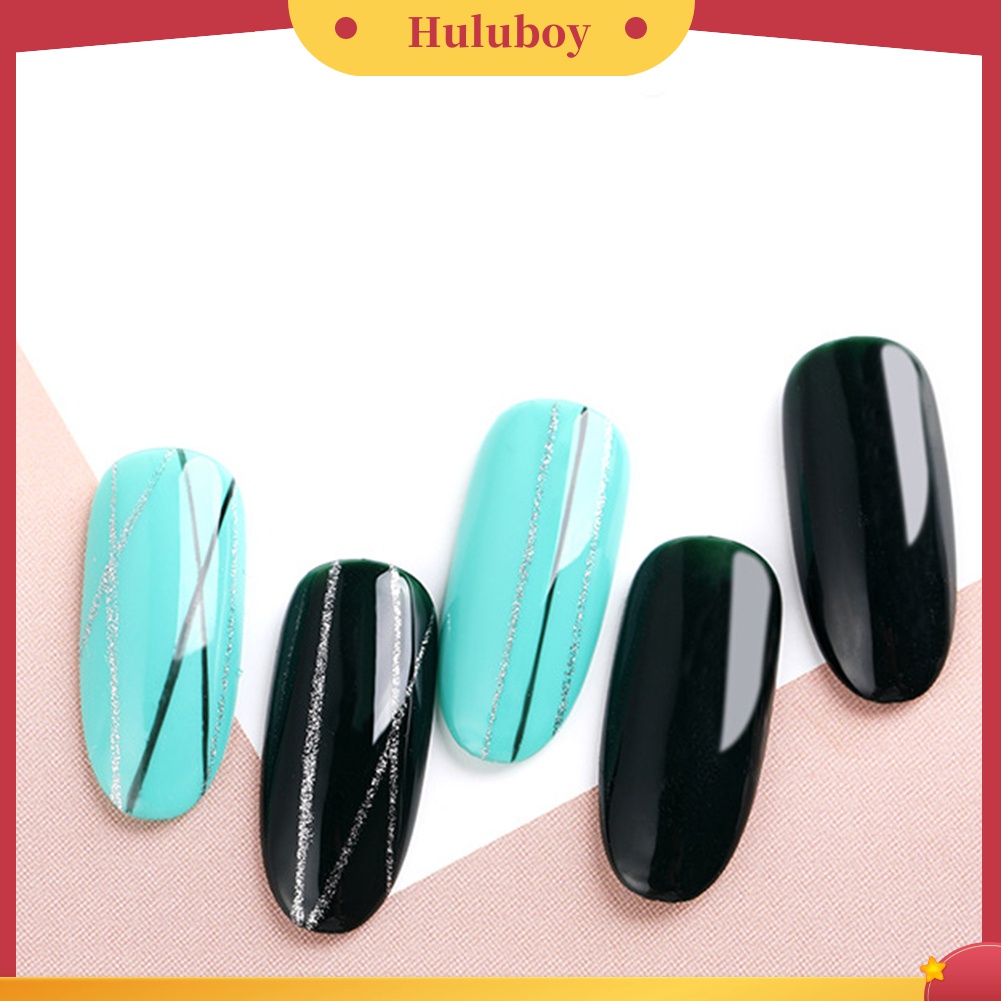 Huluboy Huluboy♡ Pinpai 3Pcs / Set Brush Pen Gambar Bunga Untuk Hiasan Nail Art Diy