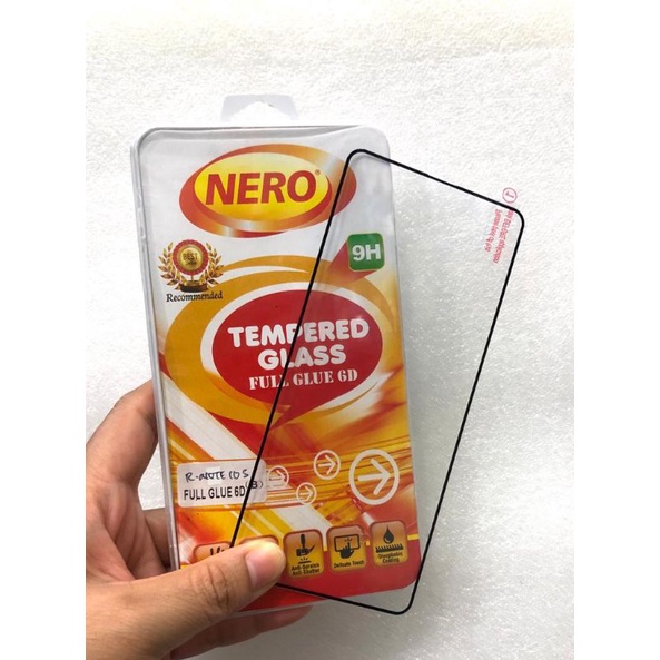 XIAOMI REDMINOTE 10 10S 11 4G 11S NOTE 12 12 PRO TEMPERED GLASS NERO FULL COVER FULL GLUE