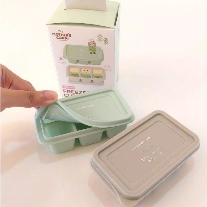 Mother's Corn Silicone Freezer Cubes isi 2 - Wadah Mpasi Silikon motherscorn