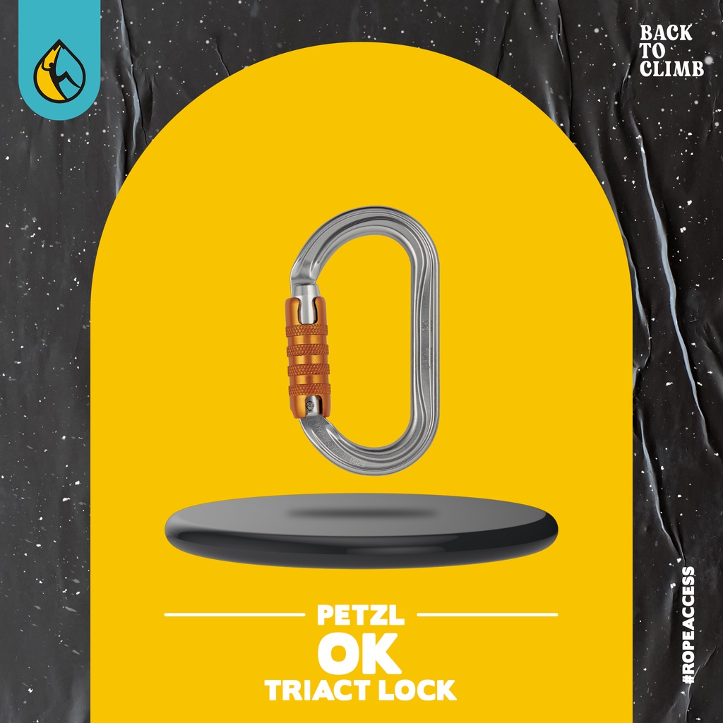 Petzl ok triact lock carabiner