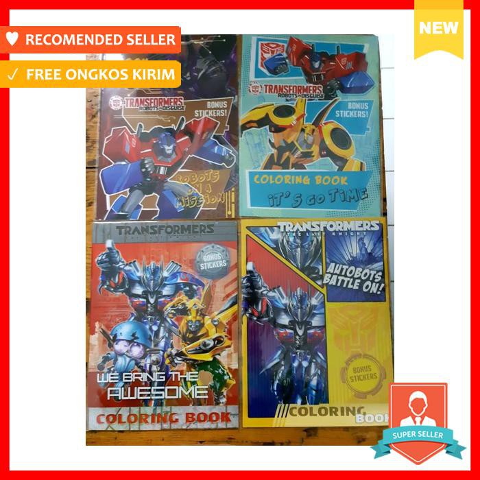 COLORING BOOK TRANSFORMER LARGE . BUKU MEWARNAI ADINATA