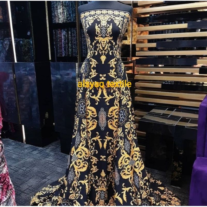 rayon (viscose) printed