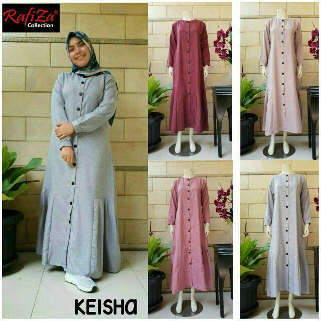 Gamis dress keisha original by rafiza