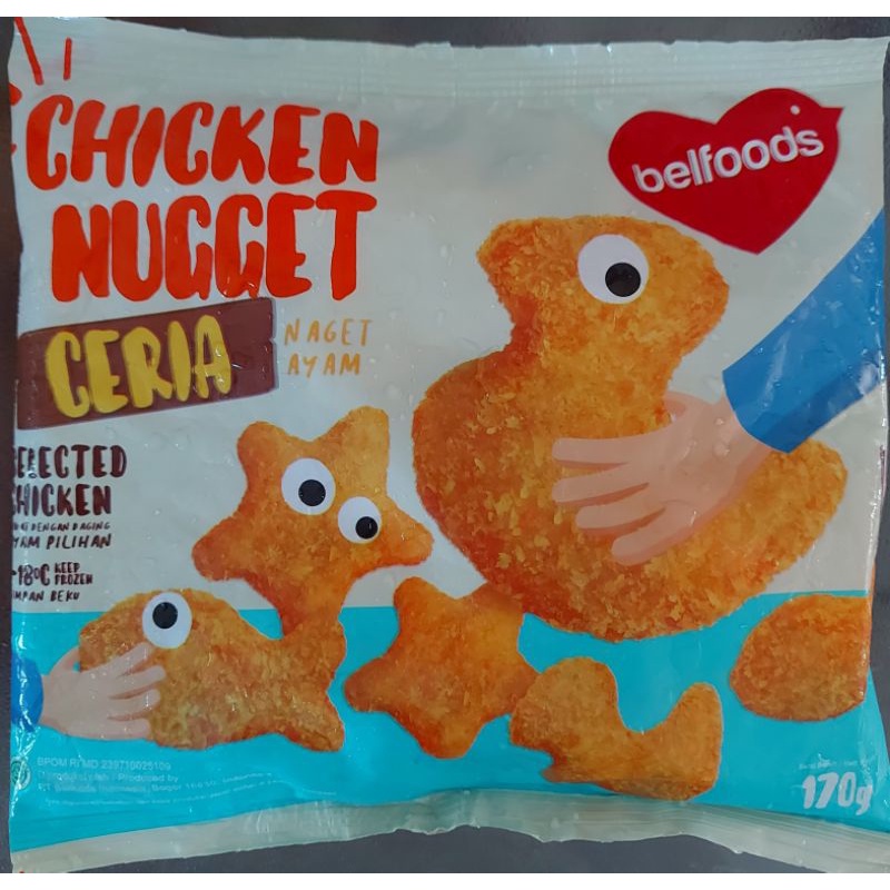 

Belfoods Chicken Nugget Ceria 170gr