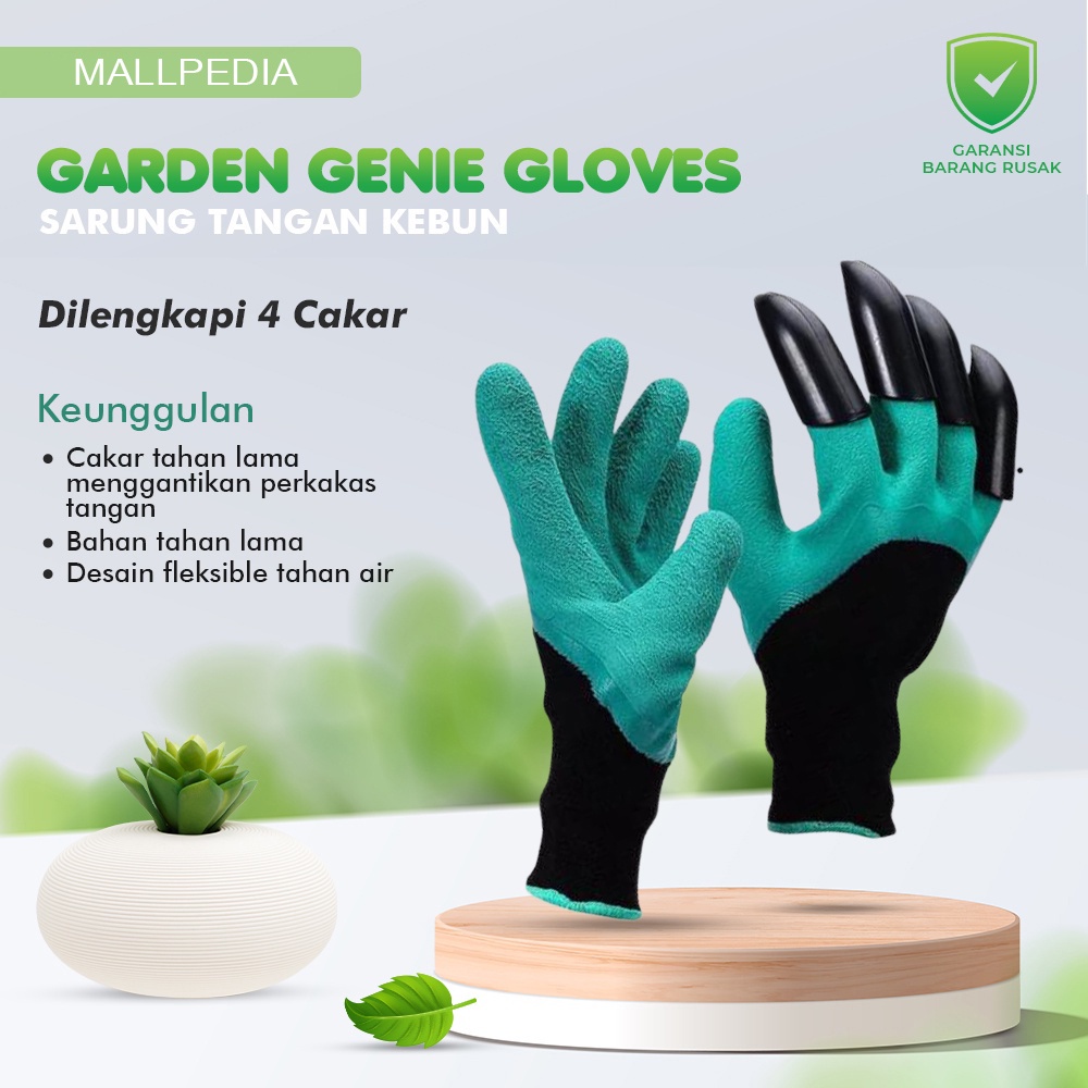 MPro2 Sarung Tangan Berkebun Peralatan Menanam Sepasang Sarung Tangan Cakar Berkebun Menggali tanah mengeruk Menanam Tanaman Hidroponik pertanian Garden Genie Gloves  MPRO2