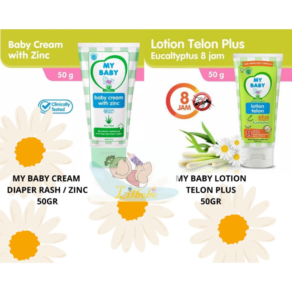 My Baby Lotion Telon Plus 50gr 50 gr / Diaper Rash Cream / zinc 50 gr 50 gr