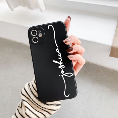 (CSH) Softcase Macaroon Custom Nama Tali For All Type Infinix | Infinix hot 10 - Infinix hot 8 - Inf