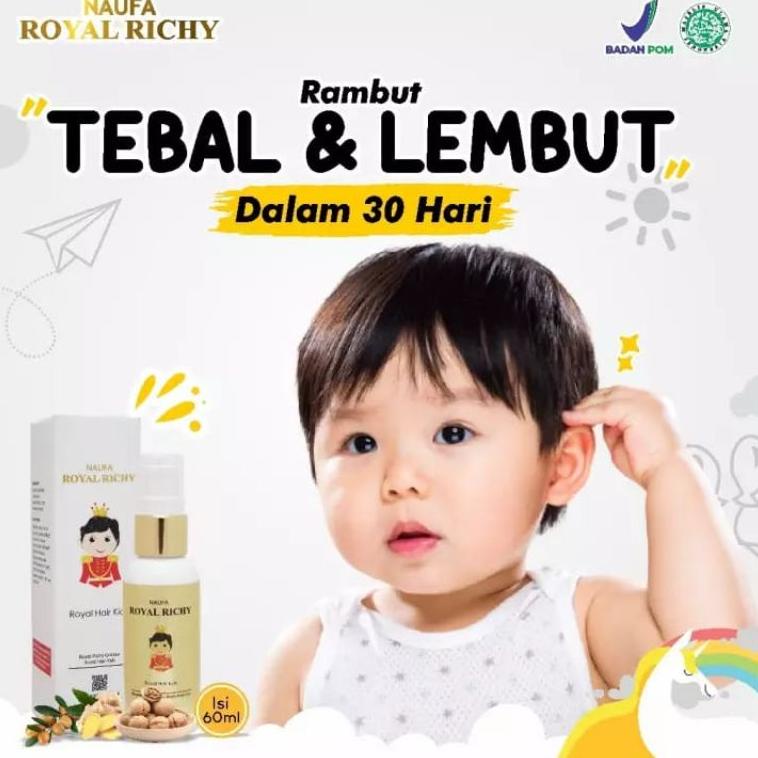 ❪BeW⭐️❫ NAUFA ROYAL RICHY - VITAMIN HERBAL PENUMBUH RAMBUT ANAK |Populer
