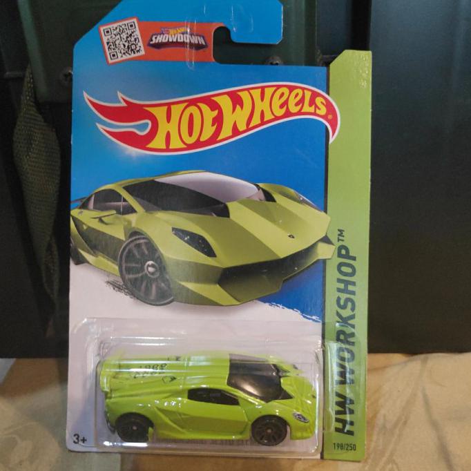 Ready Stock] Hot Wheels Lamborghini Sesto Elemento Hijau Hw Workshop 2013