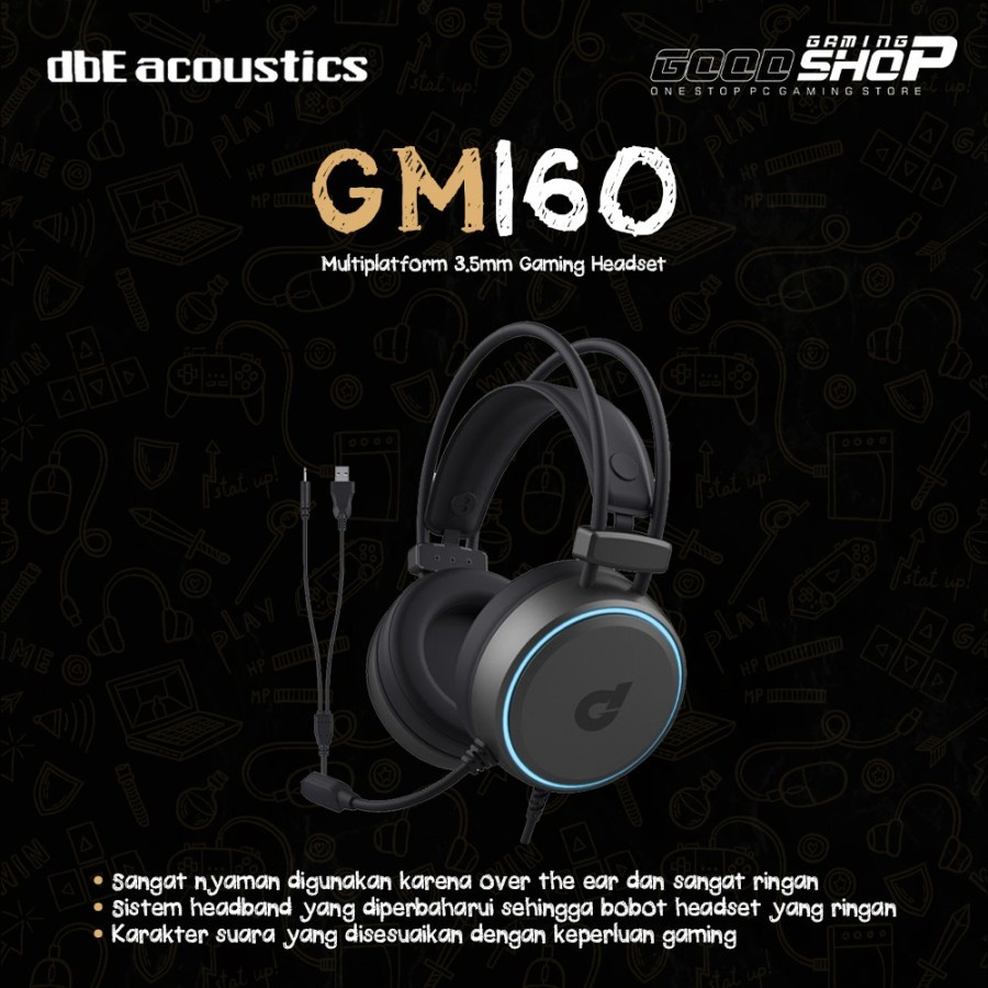 DBE ACOUSTICS GM160 Multiplatform 3.5mm - Gaming Headset