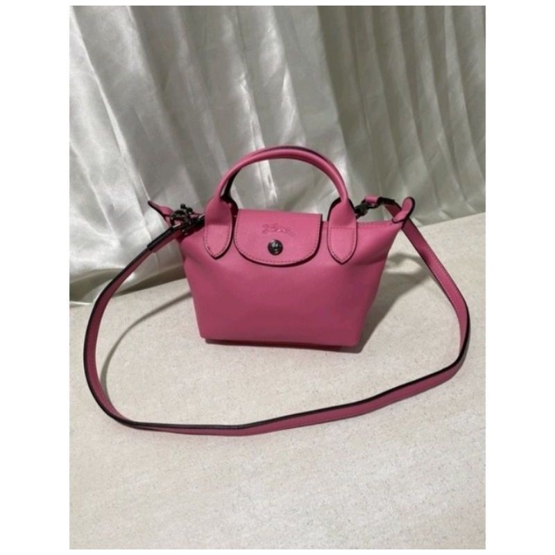 LC cuir mini fuchia