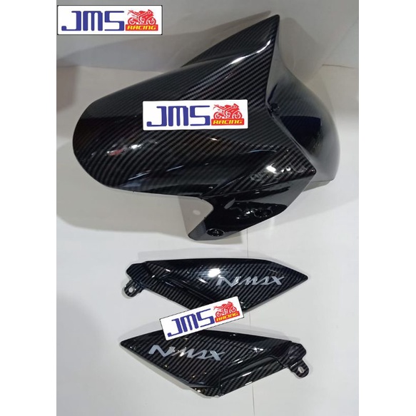 spakboard depan carbon dan cover tutup carbon bodi kiri kanan yamaha nmax new zoro pnp