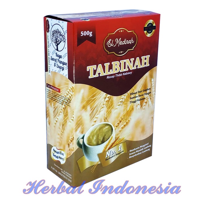 

TALBINAH EL MEDINAH RESEP THIBB NABAWY 500GR TEPUNG GANDUM 100% ASLI KHASIAT JOSS