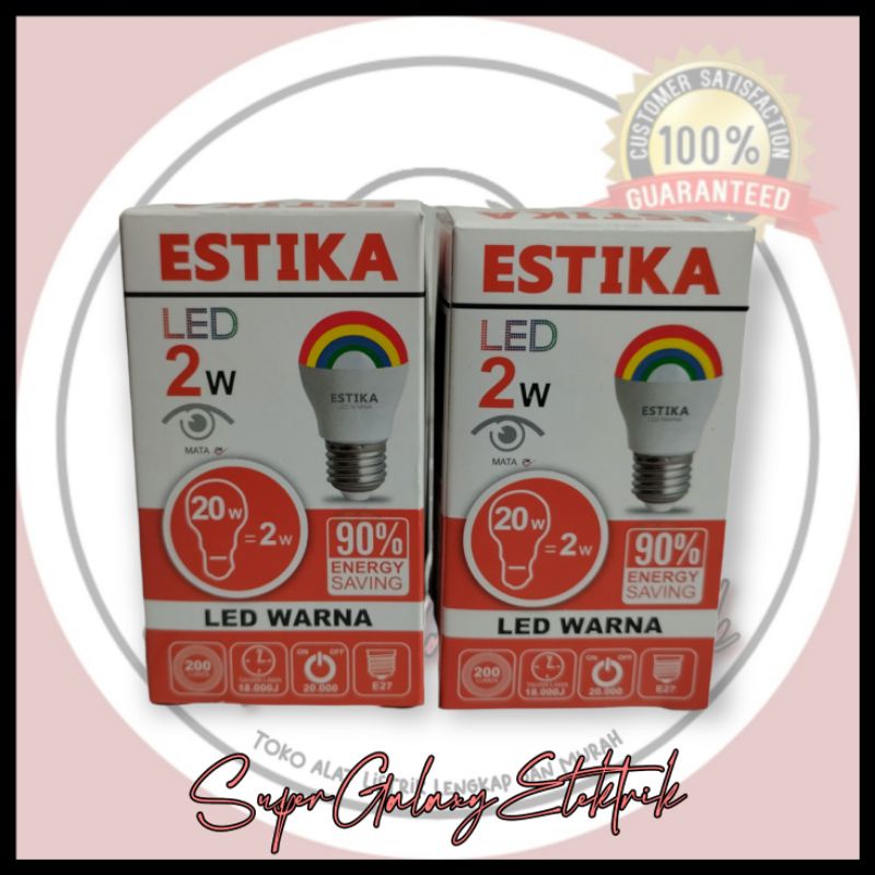 Lampu Led Estika 2W bisa untuk Lampu Hias / Lampu Tidur