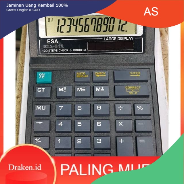 

Murah [COD} Kalkulator Esa 612 Original . Kalkulator 12 digit
