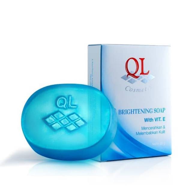 QL Brightening soap with vit E 90 gram - sabun QL pemutih wajah