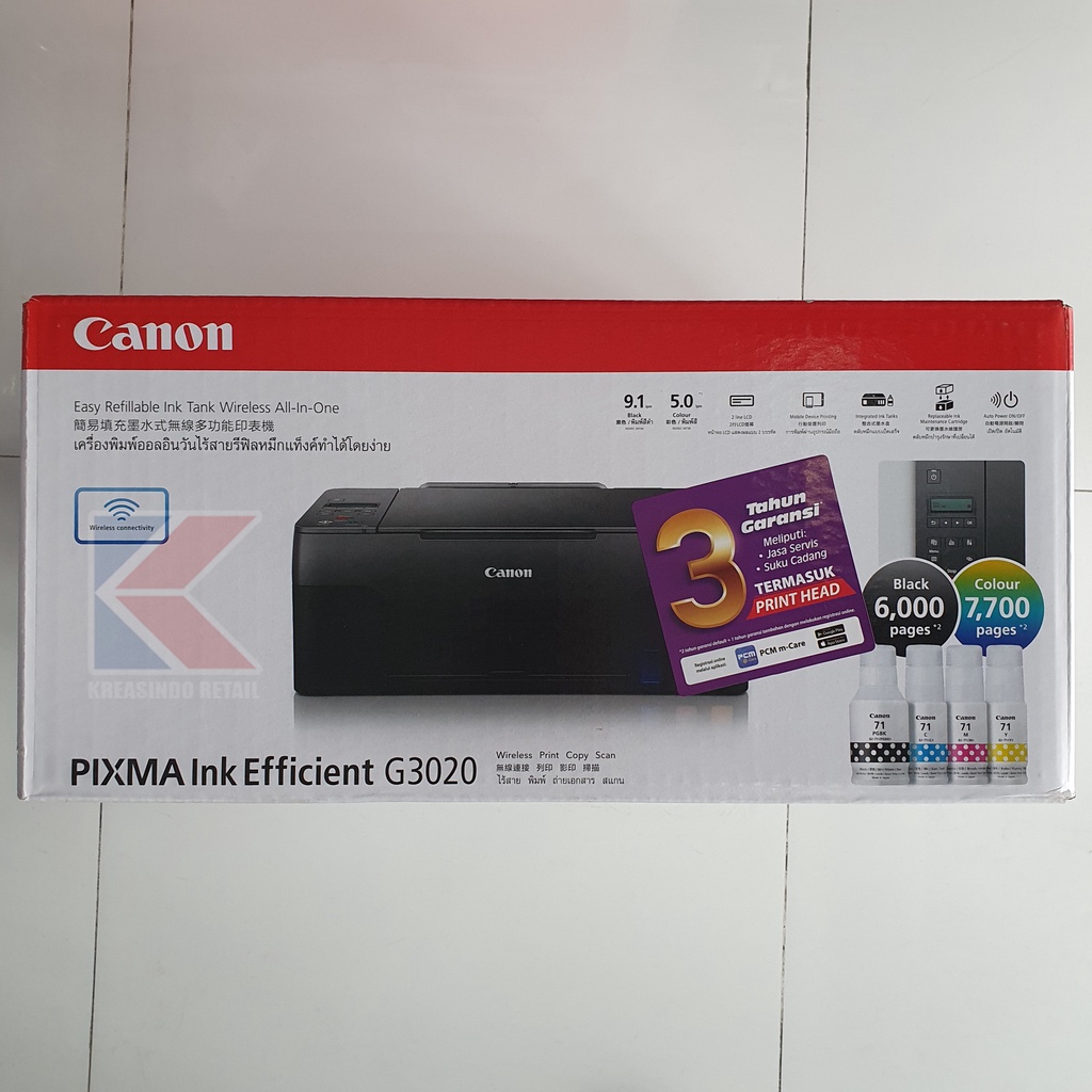 Canon Pixma G3020 WiFi All-in-One Printer