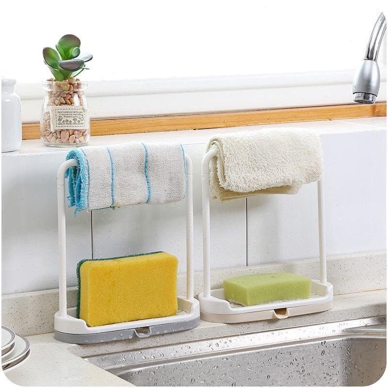 UNNISO - Rak Spons Cuci Sink / Holder Kitchen Box Draining Rack Dish Self