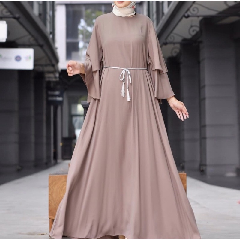 Preloved Dress Batwing Pesta Polos bukan Wearing Klamby