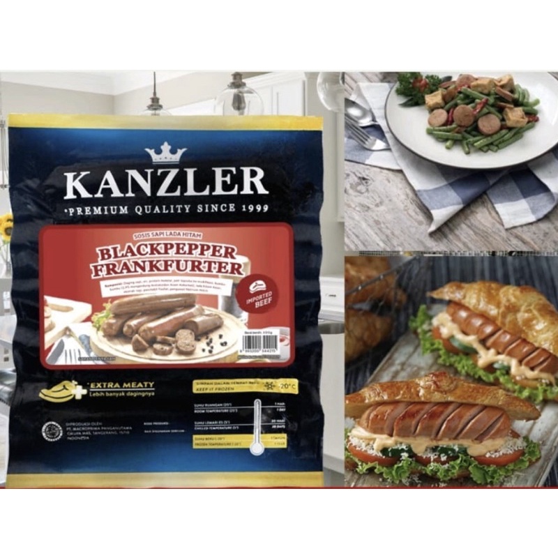 

Kanzler Black pepper Frankfurter 300gr