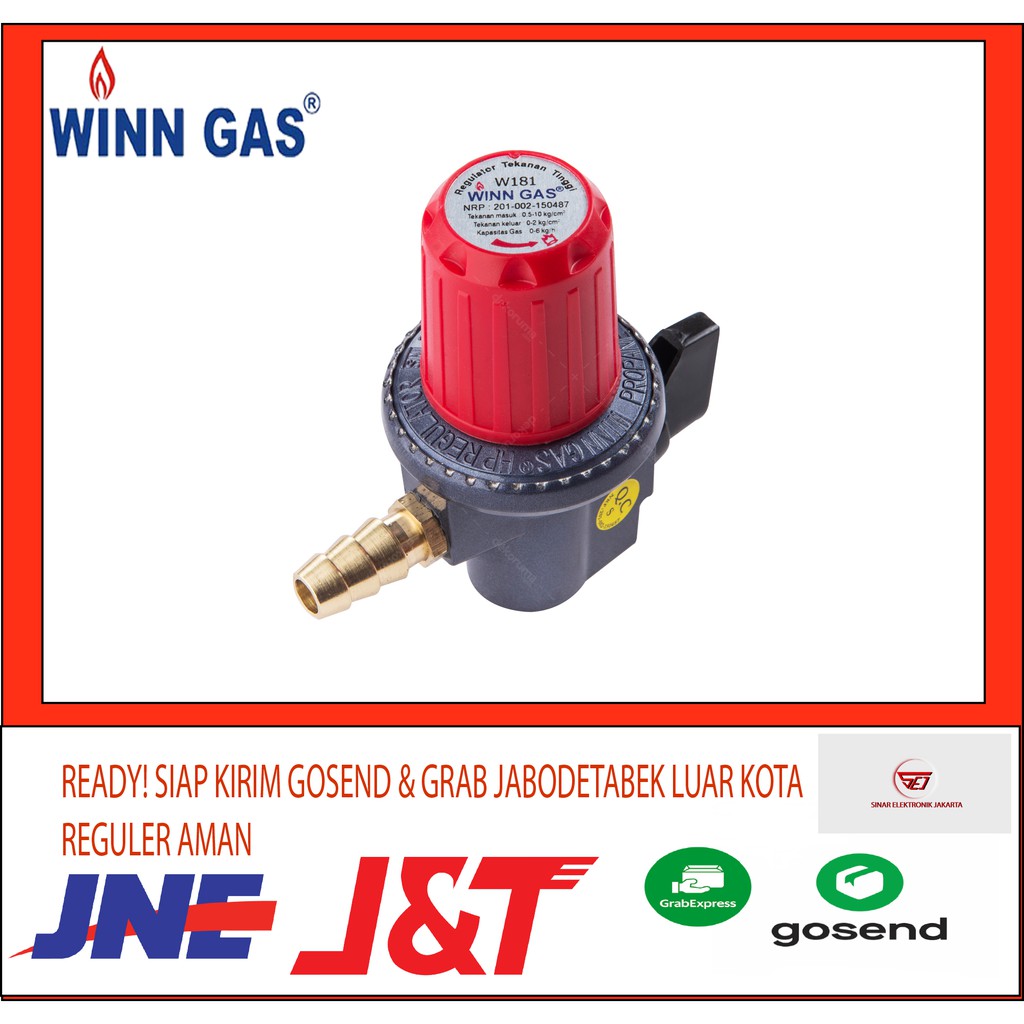 Winn Gas W-181M Regulator Meter High Pressure Tekanan Tinggi. SNI