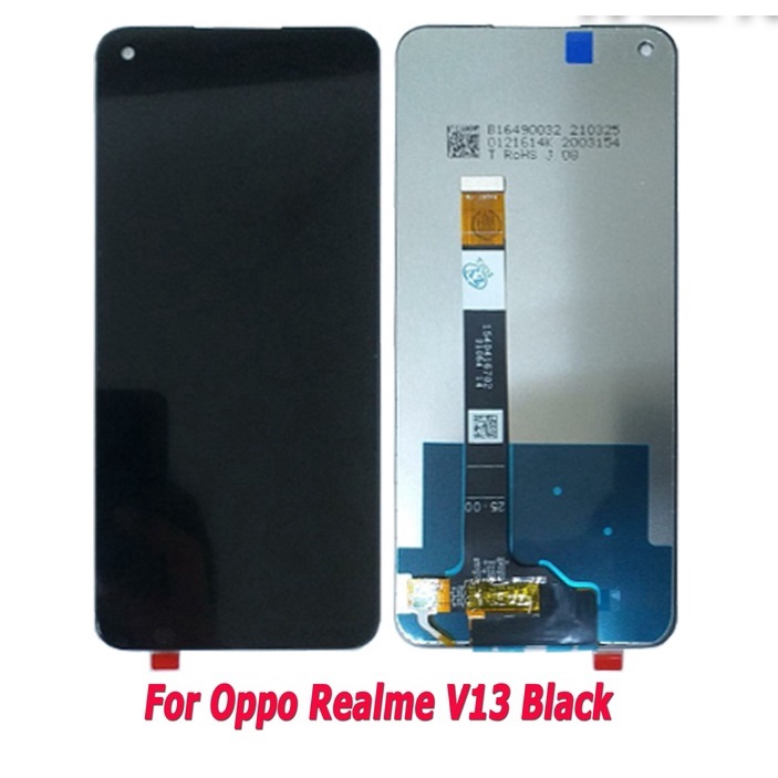 Layar LCD TS Touchscreen Fullset OPPO REALME V13 REALME Q3 REALME Q3I - Black