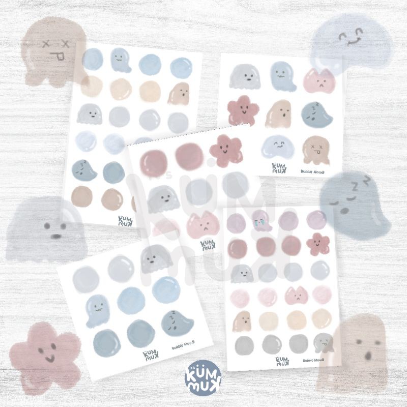 

Bubble Mood Stickers kumkum — Sticker Deco / Sticker Journal