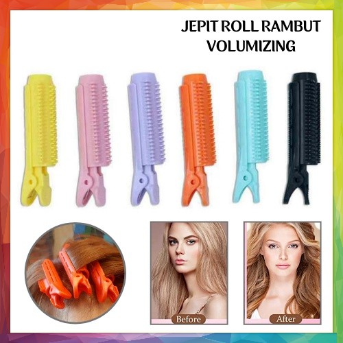 Jepit Poni Roll Rambut Volumizing Jepitan Korea Hair Root Clip Blow Fluffy Premium Korean Import