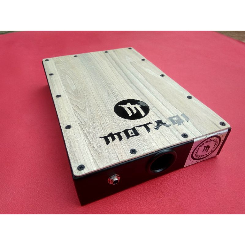 Cajon kajon travel akustik elektrik premium cream