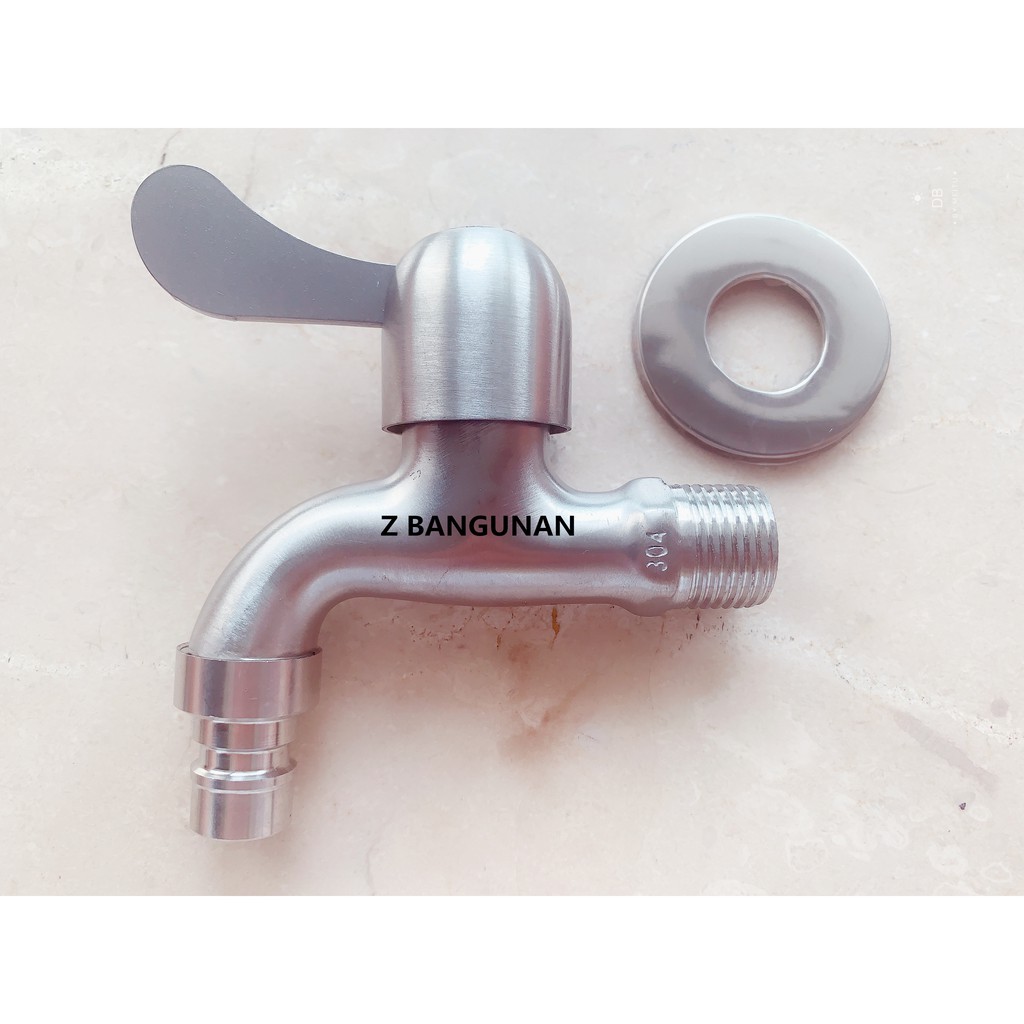 KRAN AIR DAPUR STAINLESS / KRAN TEMBOK / KRAN TAMAN / KRAN MESIN CUCI / KRAN TOILET MURAH &amp; TERLARIS