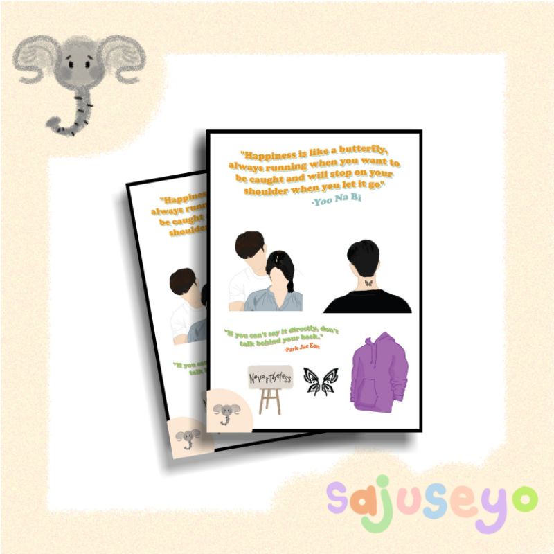 Sticker Nevertheless drama songkang yoo na bi