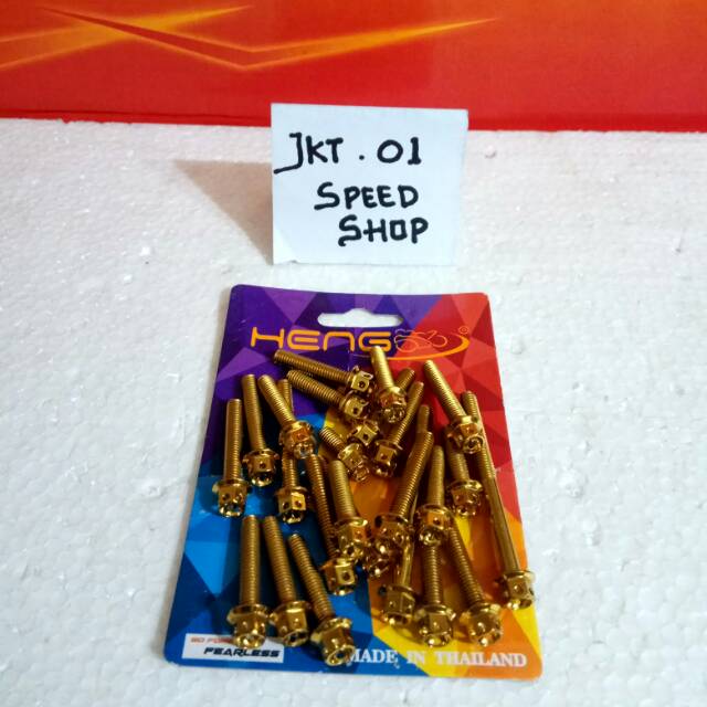 Baut Probolt Blok Kanan Kiri Satria Fu Heng Flower Original Thailand