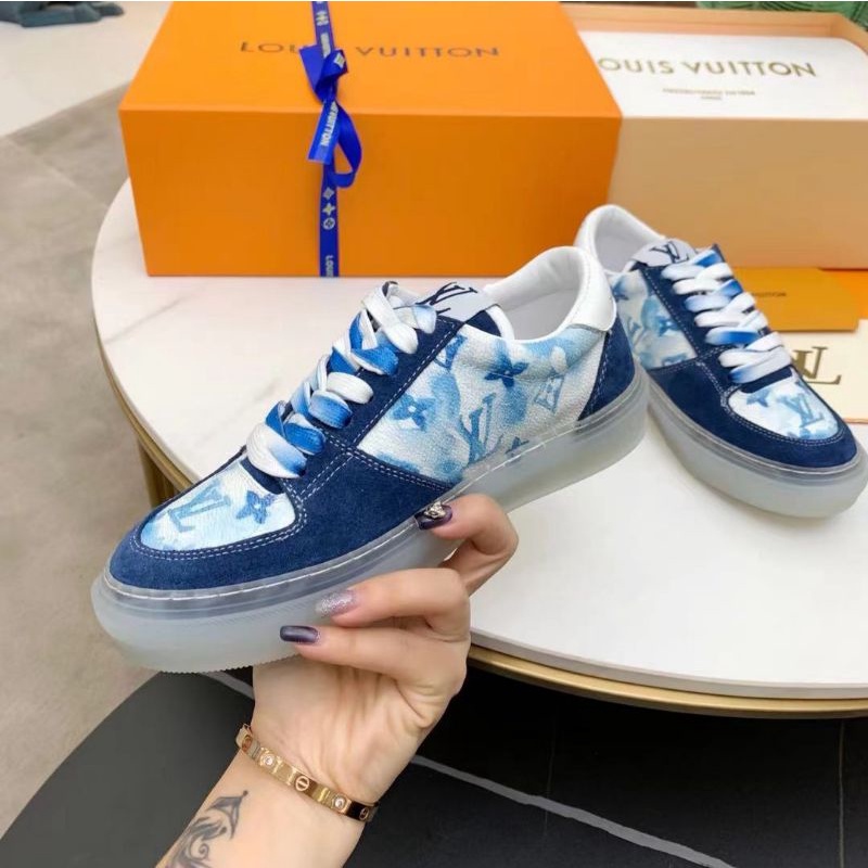 sepatu lv sneaker wanita mirror quality lou is vuitton shoes cewek