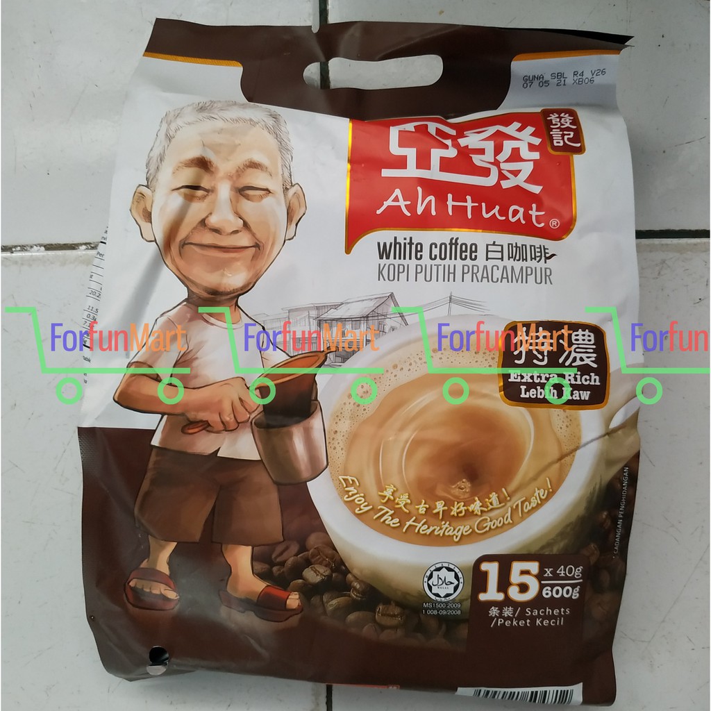 

Kopi Ahuat Extra Rich White Coffee Ah Huat 540 gram