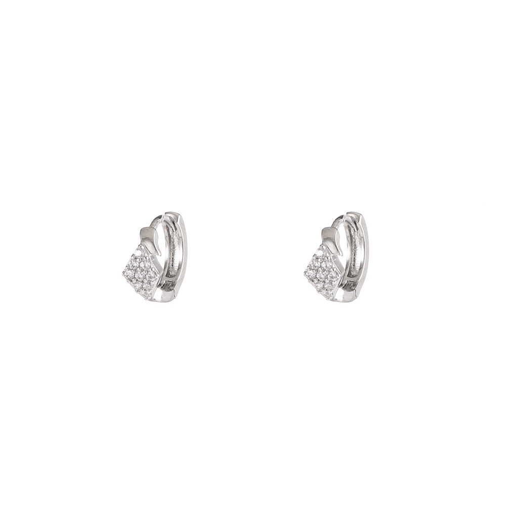 ✅COD✨Anting Korea Titanium Sederhana Berlian Silver Earrings Premium Fashion Aksesoris Wanita D609