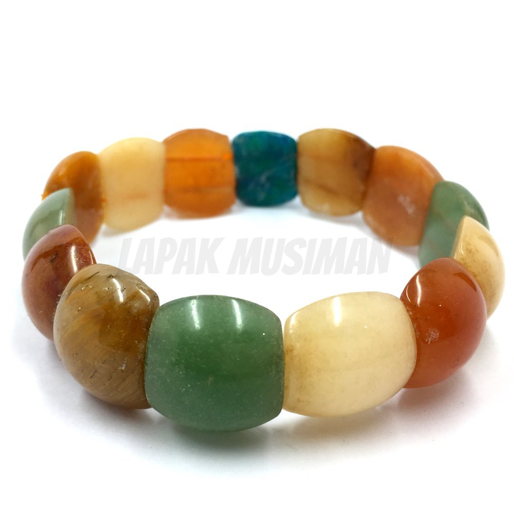 [Bayar di Tempat] GELANG BATU FULUSO - GELANG HOKI - ASLI NATURAL