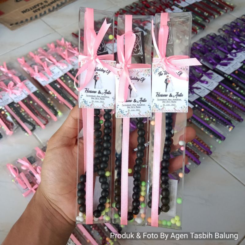 Souvenir Cantik Tasbih 33 Butir, Pernikahan, Hajatan, Haji &amp; Umrah