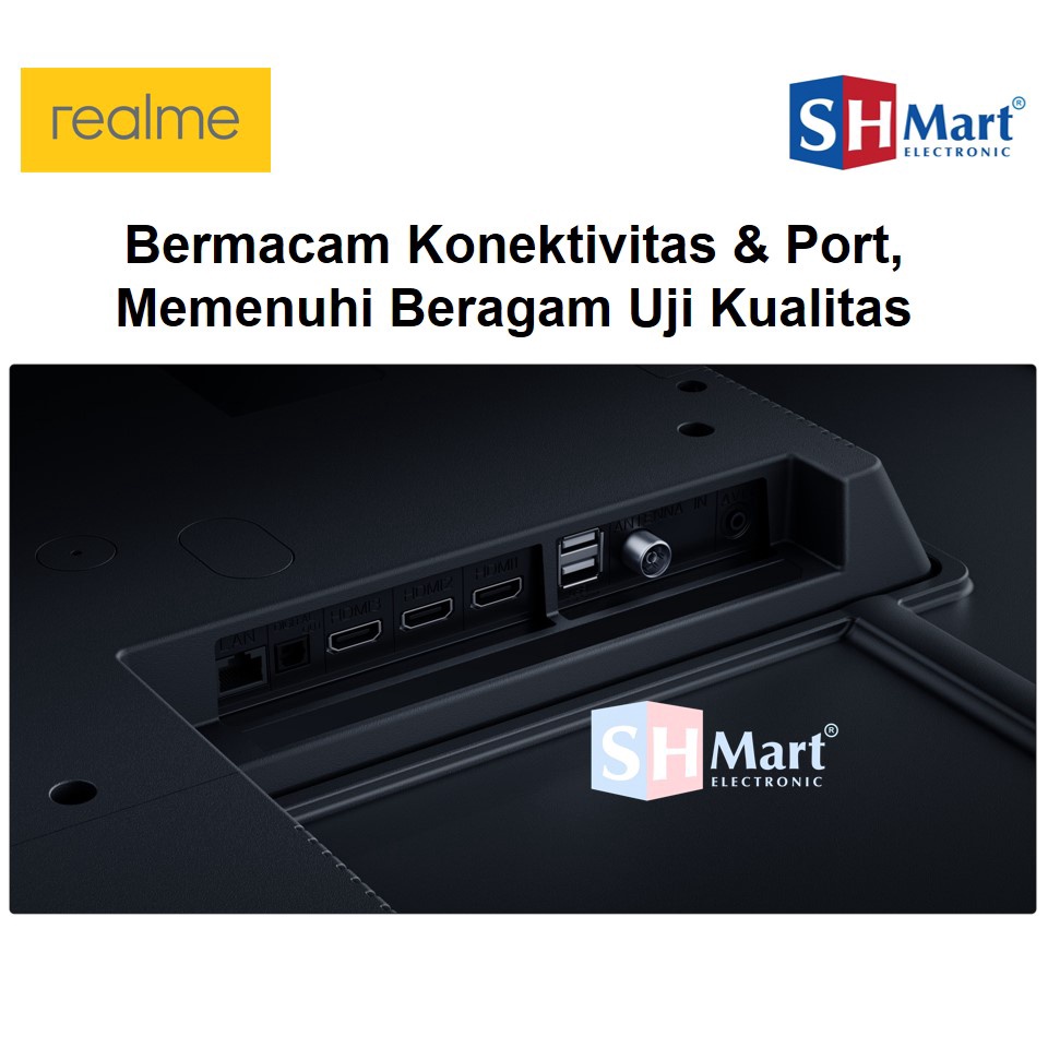 REALME SMART LED TV 50 INCH DOLBY VISION 4K BEZELLESS RVM2005 ANDROID DIGITAL GARANSI RESMI
