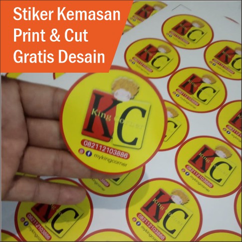 

Stiker Cutting Label Kemasan Produk/Stiker Barang/Stiker Makanan/stiker murah/label menarik