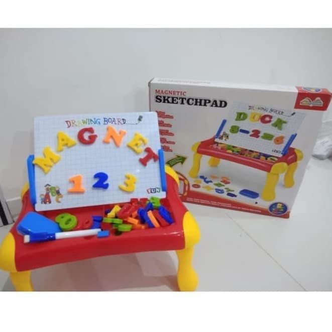 

Super special Mainan Edukasi Anak Papan Tulis Magnet Magnetic Sketchpad Board Menggambar 2 in 1 BS O